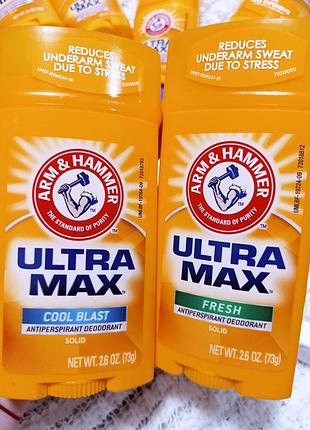 Ultramax, твердий дезодорант-антиперспірант для чоловіків, свіжий аромат, 73 г
