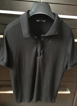 Свитер поло с коротким рукавом от zara
