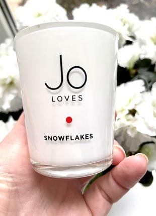 ❤️jo loves snowflake votive candle ароматична свічка,70 гр.