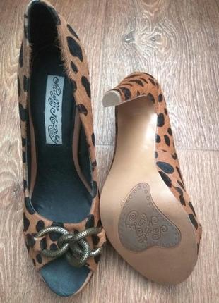 Леопардовые туфли из кожи пони2 фото