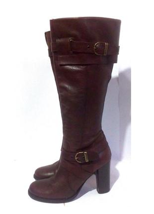 Італія! стильні шкіряні демісезонні чоботи від бренда gant, р.37-38 код a3715