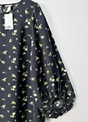 Нове плаття з об'ємними рукавами у квітковий принт h&amp;m8 фото