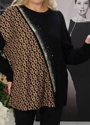 Ошатна трикотажна блуза, джемпер, турція, г до 130.