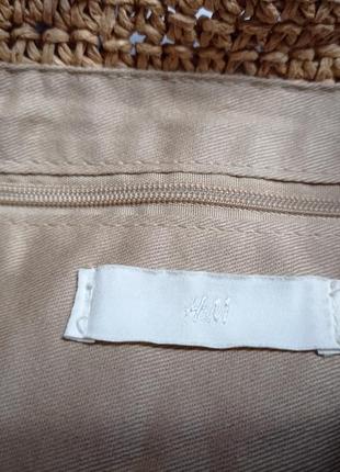 Сумка плетена з рафії натуральна h&m4 фото