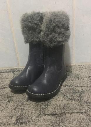 Дитячі шкіряні сапожки 24р осінь, весна