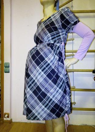 Теплое платье для беременных, размер 46 м2 фото