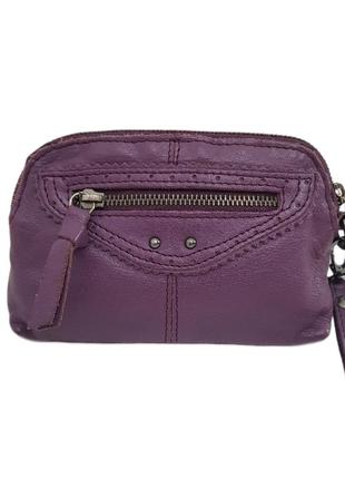 Красивый кожаный кошелек john lewis с ремешком