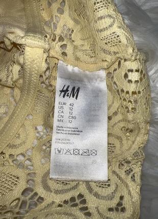 Бра/бралет/кружевной лиф/мягкий бюстгальтер h&m/кружевной топ h&m/кружевной бра h&m/лиф/лифчик мягкий h&m6 фото