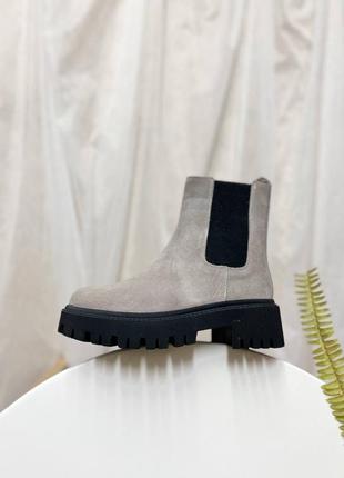 Ботинки женские замшевые с мехом, зимние 36-41р