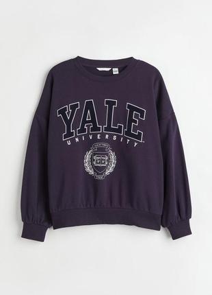 Теплий світшот з написом yale