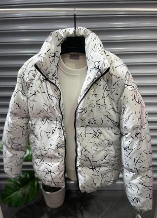 Куртка до - 10°с біла чоловіча / жіноча осіння / весняна / зимова