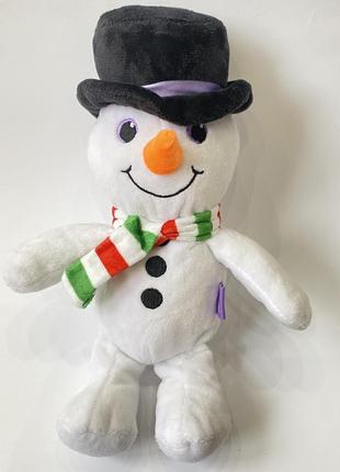 Мягкая игрушка новогодний снеговик ☃️1 фото