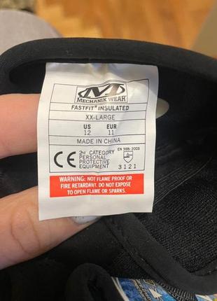 Перчатки зимние mechanix cw/insulated fastfit размер xl us12 eur 11