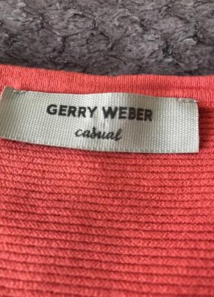 Свитер,    хлопок - вискоза, коралового цвета, размер m-l , бренд gerry  weber4 фото