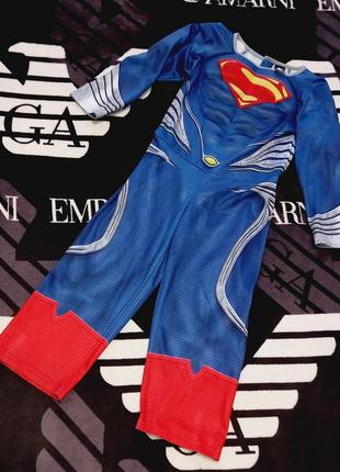 Костюм супермэна с мягкими мышцами утренник новый год хэллоуин супермен