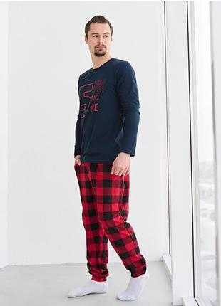 Пижама мужская штаны и джемпер 102272 фото