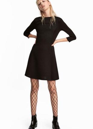 Чёрное платье h&m