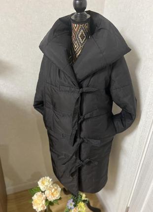 Трендове зимове пальто на зав‘язках