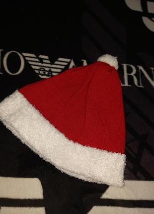 Шапка шапочка гном дед мороз гном санта клаус утренник новый год