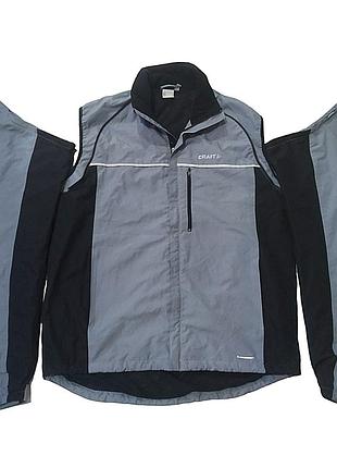 Чоловіча бігова куртка 2 in 1  тренування вітрівка craft l3 protection