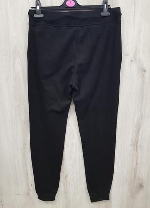 Черные трикотажные спортивные штани h&m s over size3 фото