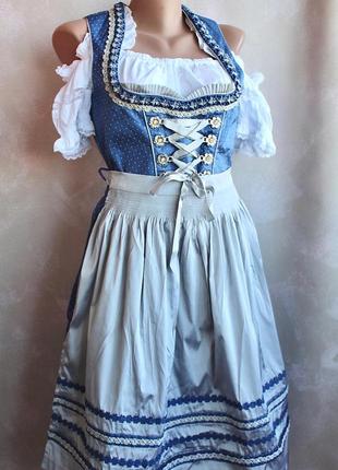 Неймовірний баварський костюм,фольклор,виступ,традиційний топ фартук сукня м-ка1 фото