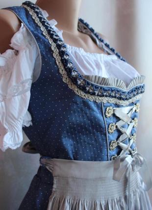 Неймовірний баварський костюм,фольклор,виступ,традиційний топ фартук сукня м-ка4 фото