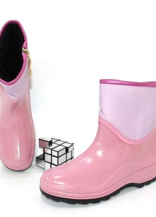 Силіконові чоботи жіночі на флісі