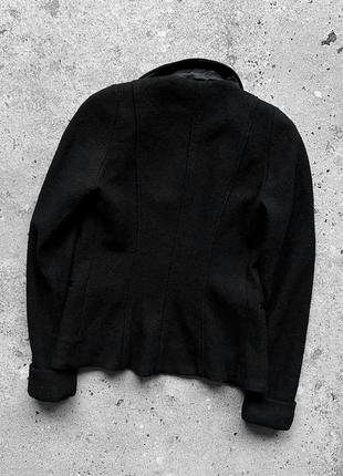 Stile benetton women’s lana wool black blazer жіночий шерстяний блейзер, жакет3 фото