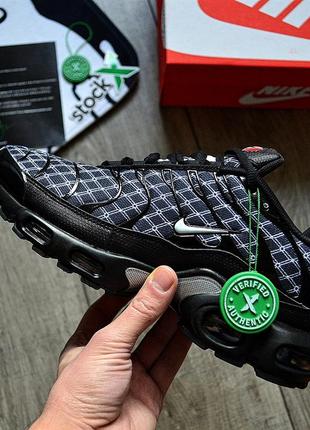 Спортивні, чоловічі, чорні кросівки nike air max plus tn black