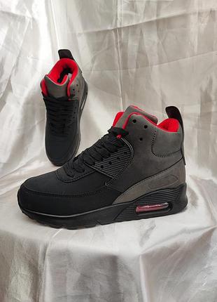 Кросівки хайтопи, зимові підліткові іорси, термо черевики, взуття