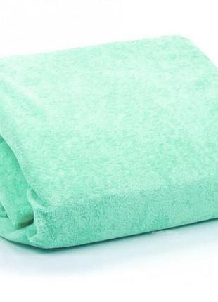 Шикарне махрове простирадло на гумці