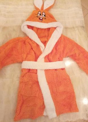 Детский махровый халатик на 2-4 года,турция