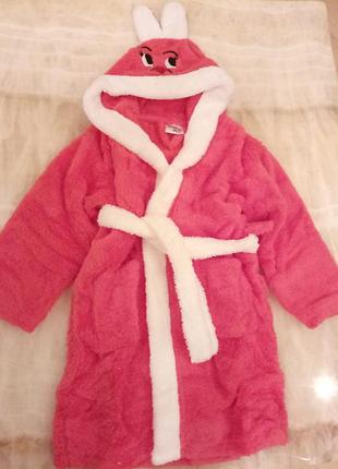 Дитячий махровий халатик на 5-6 років,туреччина