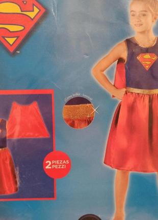 Костюм супергел 6-8 лет карнавальный костюм super girl 122-128