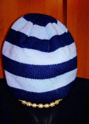 Шапочка на девочку двухсторонняя
