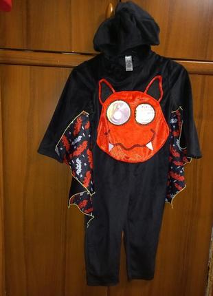 Костюм демон кажан рис вампір хелловін хеллоуїн ранок новий рік