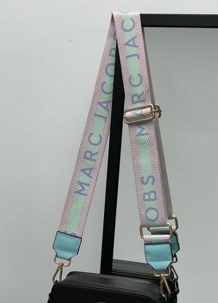 Ремінь для сумочки марк джейкобс кольоровий бузковий бірюзовий пастельний фіолетовий marc jacobs pastel lilly плечовий ремінець для сумки6 фото