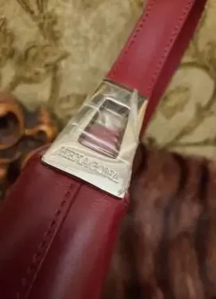 Новая оригинальная кожаная сумка hexagona, благородн темно-красн. цвет4 фото