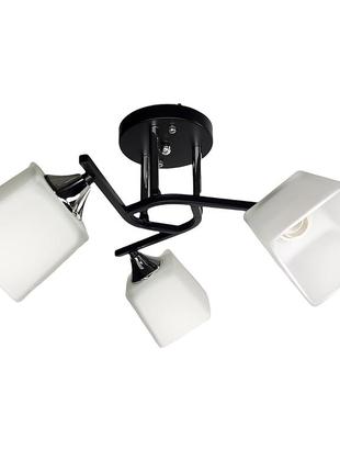 Припотолочная люстра хай тек на 3 плафона sirius (193064/3bk)