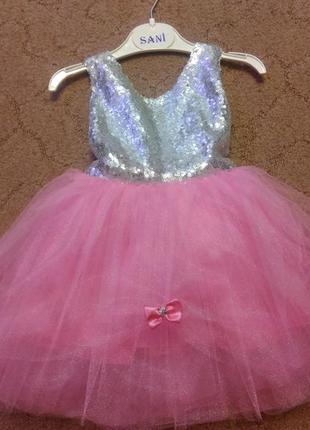 Очень красивое платье для маленькой принцессы, 68-74