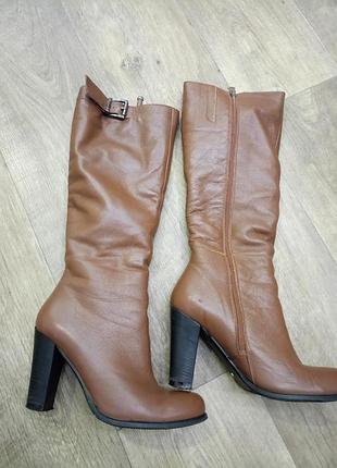 Сапоги зимние кожаные