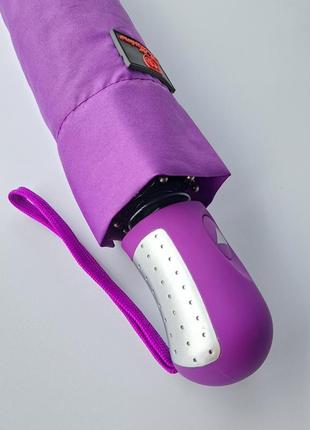 Жіноча парасолька напівавтомат на 10 спиць фіолетова5 фото