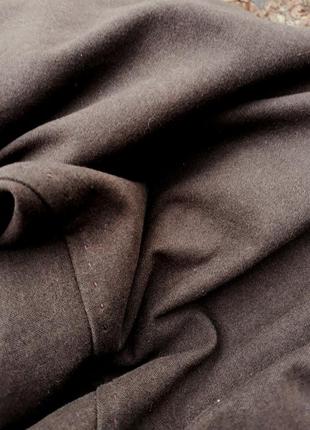 Юбка миди трапеция стильная юбка шоколадного цвета3 фото