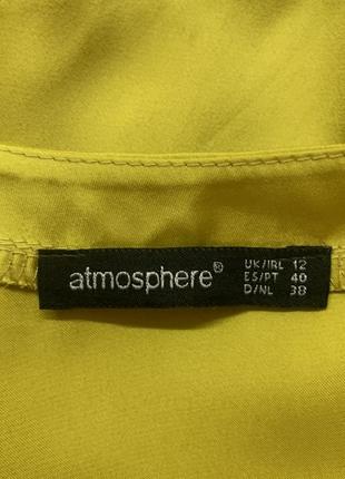 Золотисто-гірчична шовкова блузка atmospher, розмір l/127 фото