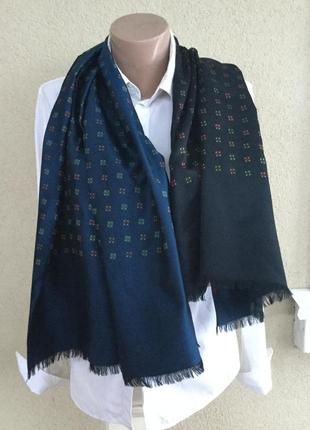 Большой шёлковый унисекс шарф двухсторонний,piattelli,италия,люкс бренд,оригинал