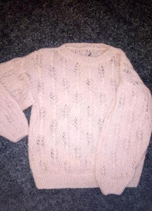 Мохеровый свитер джемпер оверсайз