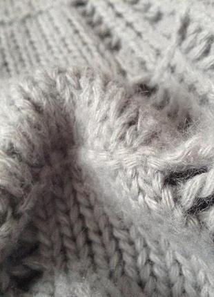 Шерстяной свитер chaloc. s(пог-46). лилово-серый. #розвантажуюсь2 фото