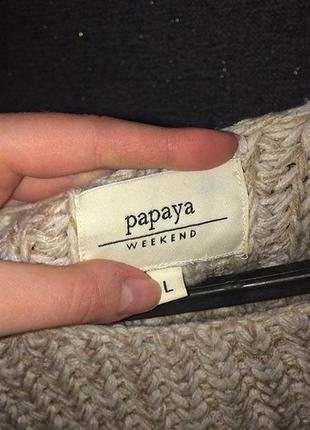 Вязаный тёплый свитер от papaya4 фото