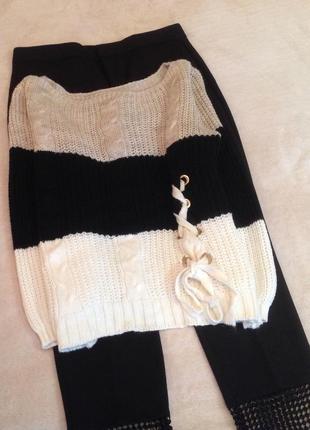 Італійський светр, джемпер зі шнурівкою